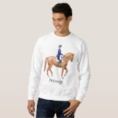 Sweatshirt de cheval de dressage (Devant entier)