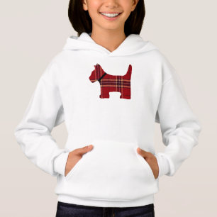 Sweatshirt de chien de Scotty de plaid