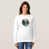 Sweatshirt de chute d'eau inspirant (Devant entier)