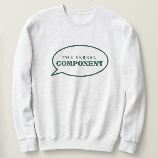 Sweatshirt de composants verbaux - gris clair (Design devant)