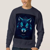 sweatshirt de conception de loup (Devant)