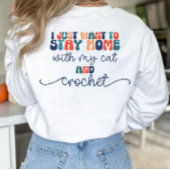 Sweatshirt de conception de poche Crochet et Amour