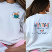 Sweatshirt de conception de poche Crochet et Amour