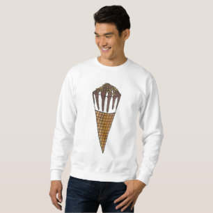 Sweatshirt de cône de crème glacée au chocolat Nut