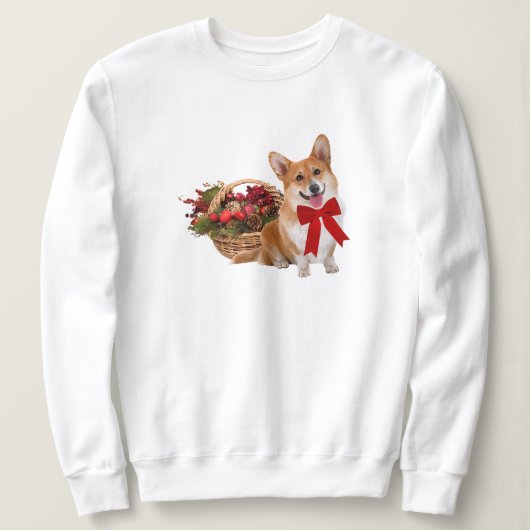 Sweatshirt "de corgi de Noël" (Design devant)