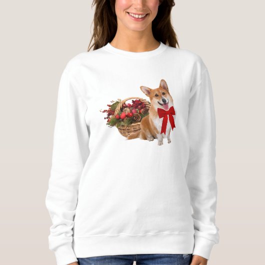 Sweatshirt "de corgi de Noël" (Devant)
