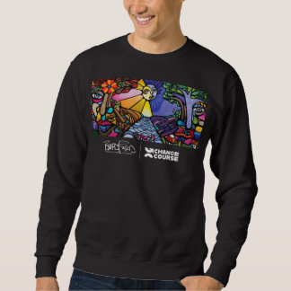 Sweatshirt de cou de l'équipage de couleur noire