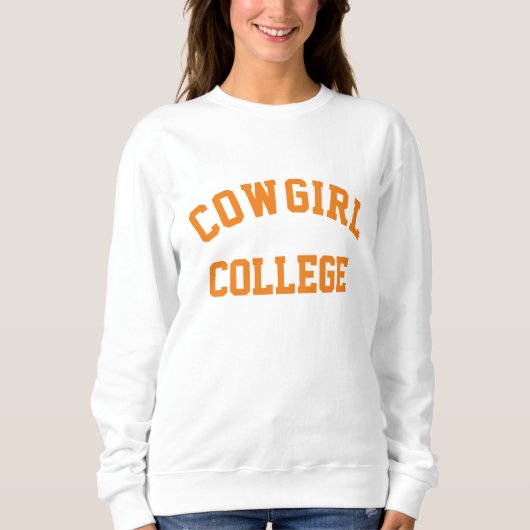 Sweatshirt de Cowgirl College (Devant)