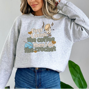 Sweatshirt de Crochet et de café