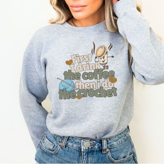 Sweatshirt de Crochet et de café