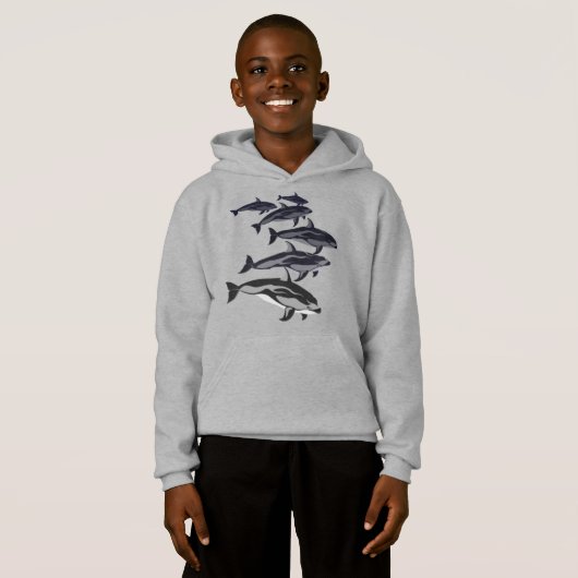 Sweatshirt de dauphin blanc pour enfants Sweat - s (Devant entier)