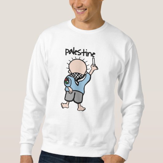 Sweatshirt de design élégant de Palestine (Devant)