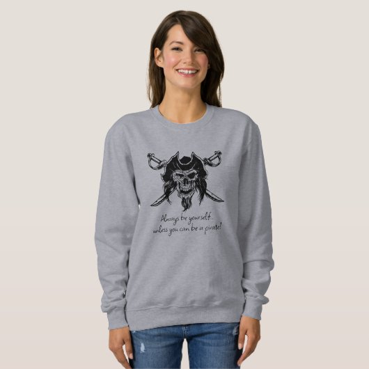 Sweatshirt de devis pirate (Devant entier)