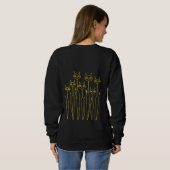 Sweatshirt de Doodle (à main noire) (Dos entier)