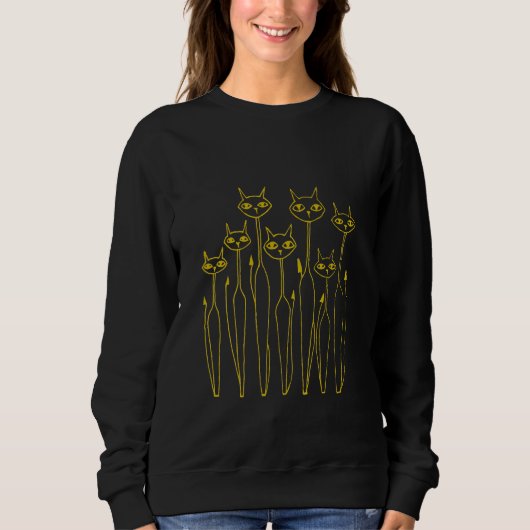 Sweatshirt de Doodle (à main noire) (Devant)