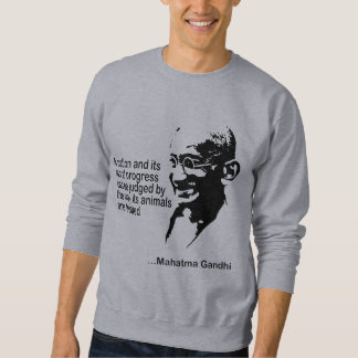 Sweatshirt de droits des animaux de Mahatma Gandhi