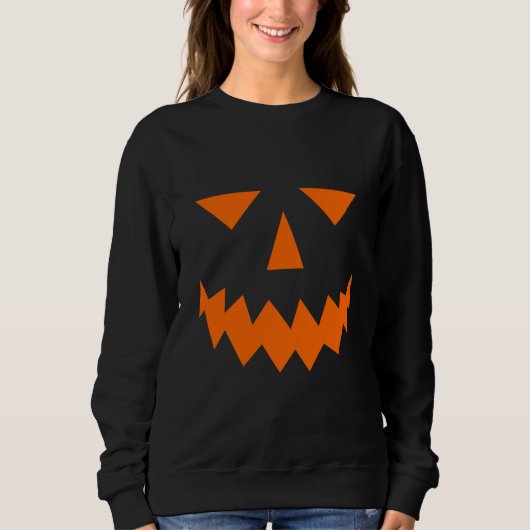 Sweatshirt de face Citrouille orange (Devant)