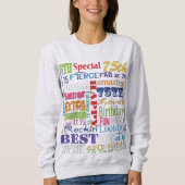 Sweatshirt De fête d'anniversaire cadeaux uniques et (Devant)