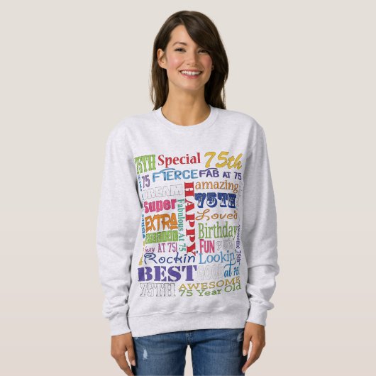 Sweatshirt De fête d'anniversaire cadeaux uniques et (Devant entier)