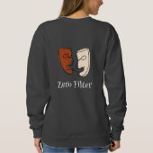 Sweatshirt de filtre zéro - Gras et Réel (Dos)