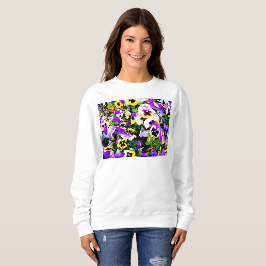 sweatshirt de fleurs de sansy (Devant entier)