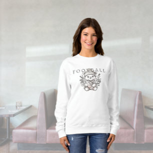 Sweatshirt de football personnalisé de l'ours mou