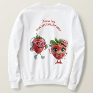 Sweatshirt de fraises pour hommes