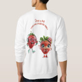 Sweatshirt de fraises pour hommes (Dos)