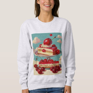 Sweatshirt de gâteau futuriste rétro