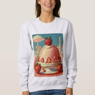 Sweatshirt de gâteau futuriste rétro