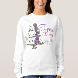 Sweatshirt de gâteau Mariage personnalisé de l'équ