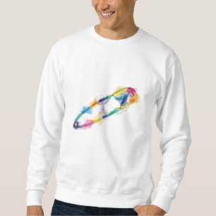 Sweatshirt de goupille de sécurité d'arc-en-ciel