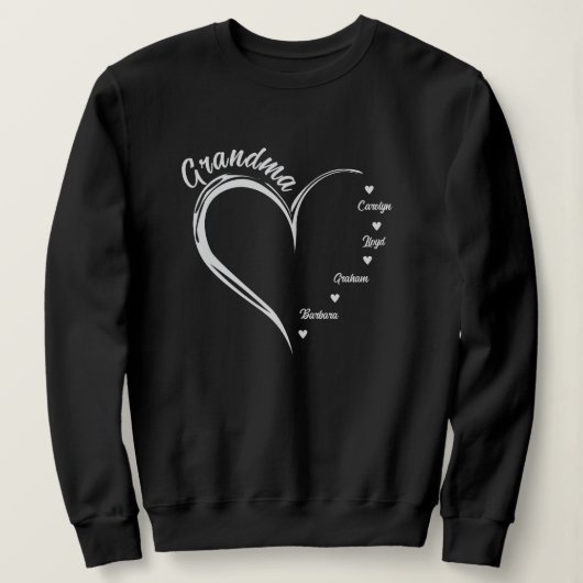 Sweatshirt de grand-mère personnalisé, grand-mère  (Design devant)