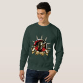 Sweatshirt de guerrier spartiate pour hommes (Devant entier)