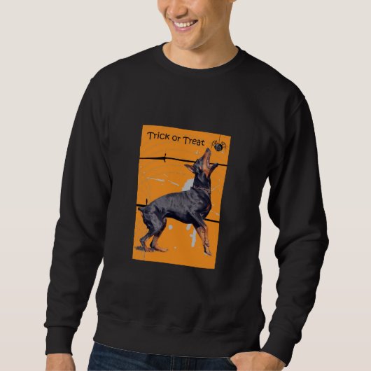 Sweatshirt de Halloween de dobermann (Devant)