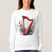 Sweatshirt de harpe florale (Devant)