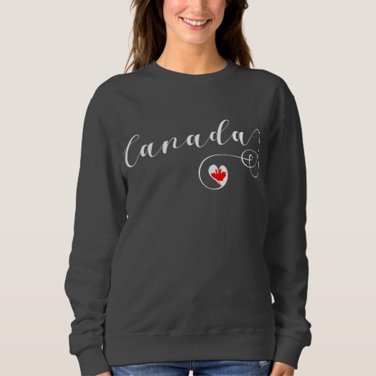 Sweatshirt de Heart Canada, drapeau canadien (Devant)