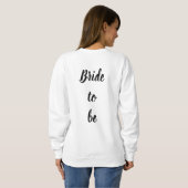 Sweatshirt de jeune mariée (Dos entier)