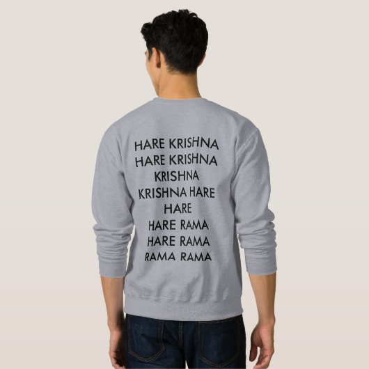 Sweatshirt de Krishna de lièvres (Dos entier)