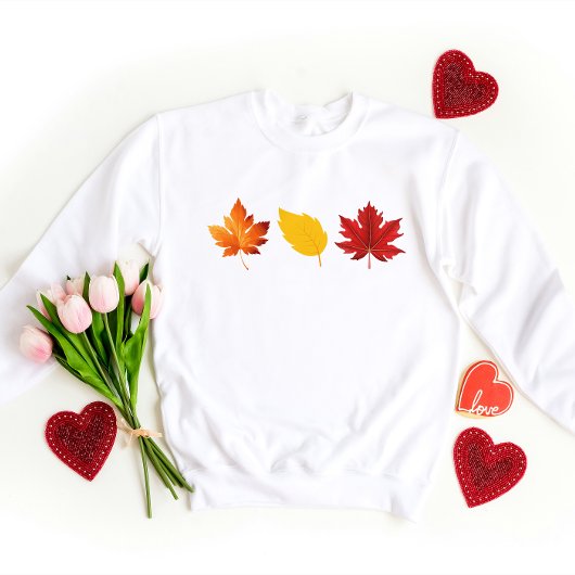 Sweatshirt de la conception de feuilles