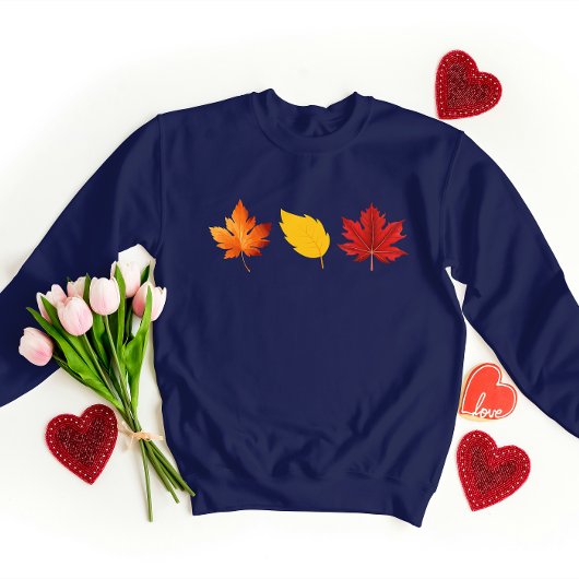 Sweatshirt de la conception de feuilles