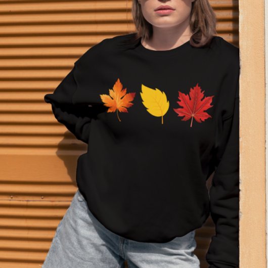 Sweatshirt de la conception de feuilles