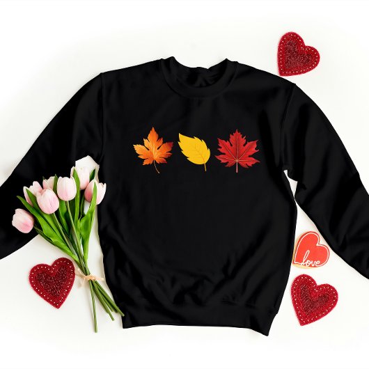 Sweatshirt de la conception de feuilles