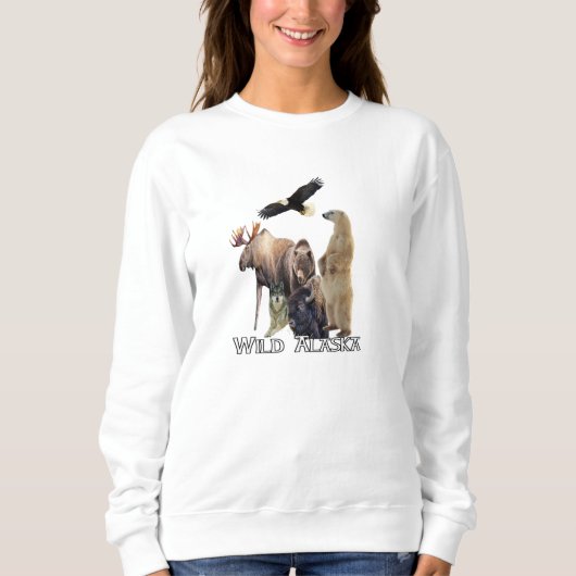 Sweatshirt de la faune de l'Alaska (Devant)