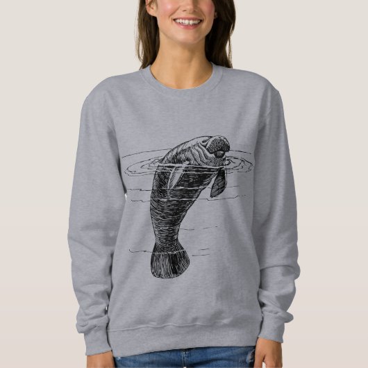 Sweatshirt de la femme Manatee (Devant)