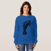 Sweatshirt de la femme Manatee (Devant entier)