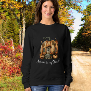 Sweatshirt de la maison Citrouille d'automne
