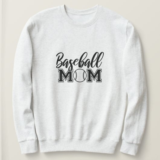 Sweatshirt de la maman de baseball (Design devant)