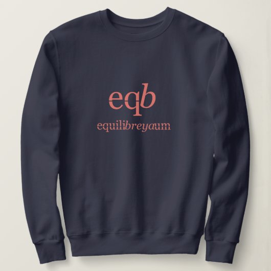 sweatshirt de la marine de l' éqb (Design devant)