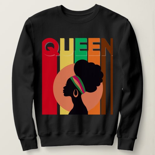 Sweatshirt de la reine d'Afrique (Design devant)